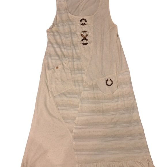 Silver And Cream Dress - Picture 4 of 5